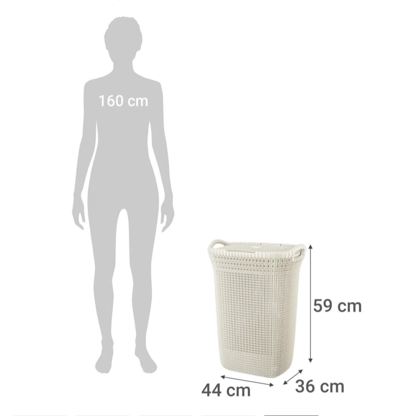 CESTO CANASTO PARA ROPA KHIPU 60 LTS CON TAPA - 4