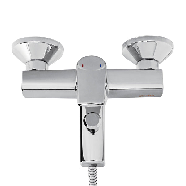 MONOMANDO LLAVE GRIFO PARA TINA DUCHA MODELO MODENA CROMO - 4