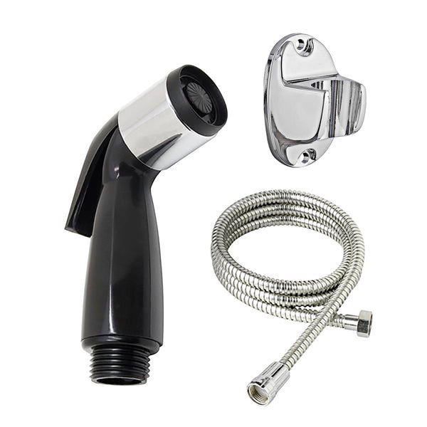 KIT STRETTO DUCHA BIDET 1 FUNCIÓN FLEXIBLE 1.5 MTS Y SOPORTE FIJO - 1