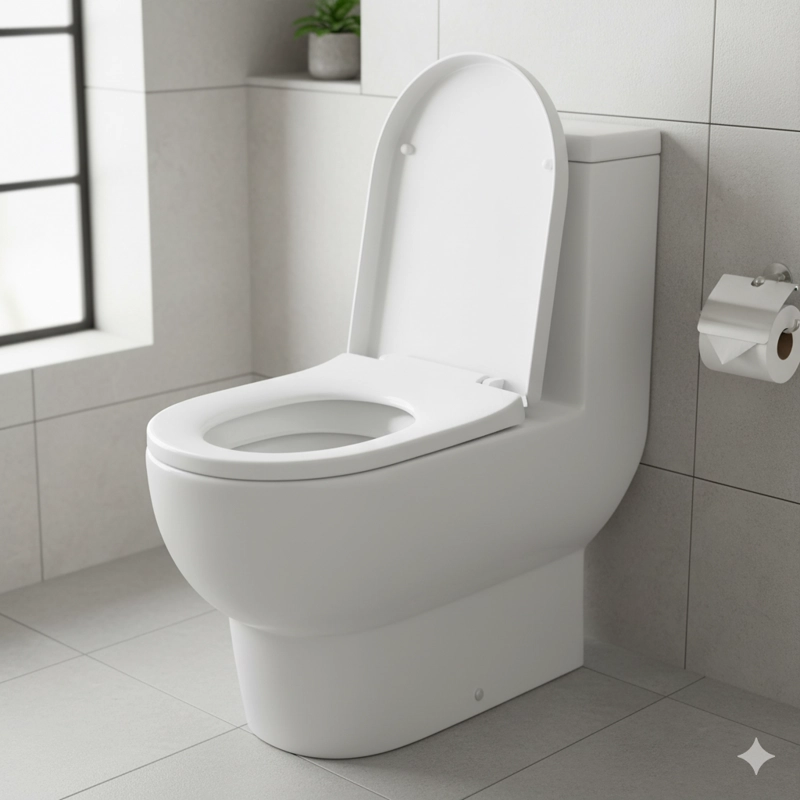 TAPA STRETTO ASIENTO UREA SOFT CLOSE WC INODORO ACROS - 1