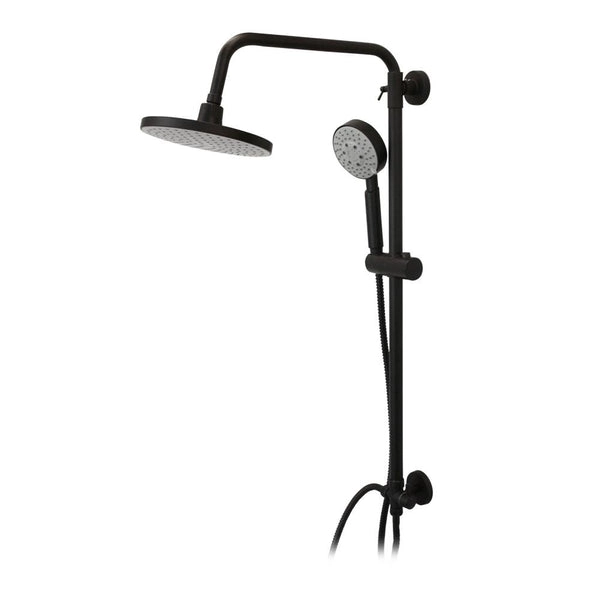 COLUMNA DE DUCHA GRIFO PLATO LLAVE MODELO VENTI NEGRO MATE - 1