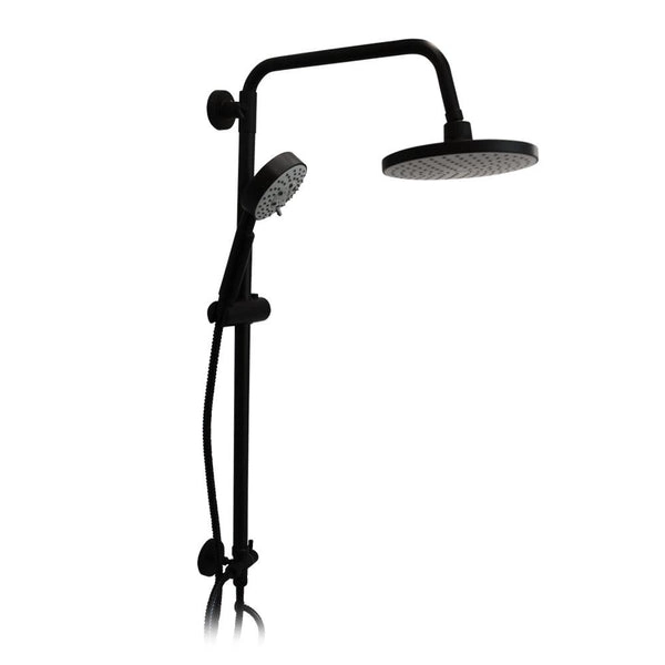 COLUMNA DE DUCHA GRIFO PLATO LLAVE MODELO VENTI NEGRO MATE - 2