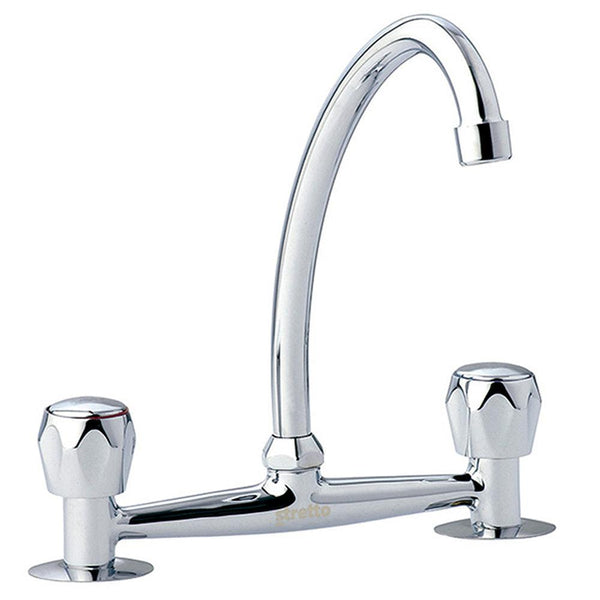 COMBINACIÓN LAVAPLATOS STRETTO 8 PUL LLAVE GRIFO FREGADERO MOSSINI METAL - 1