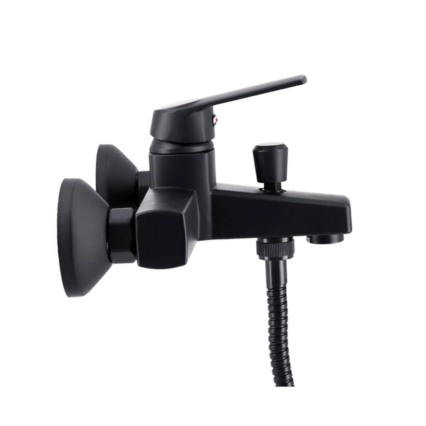 MONOMANDO LLAVE GRIFO PARA TINA DUCHA MODELO MODENA NEGRO - 3
