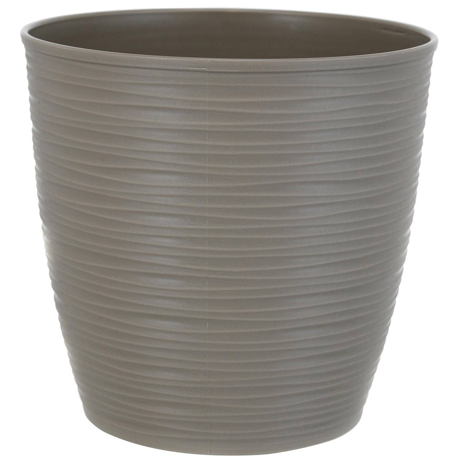 MOLDE MACETA MACETERO PLASTICO REDONDO ESTILO PIEDRA 33 CM - 1