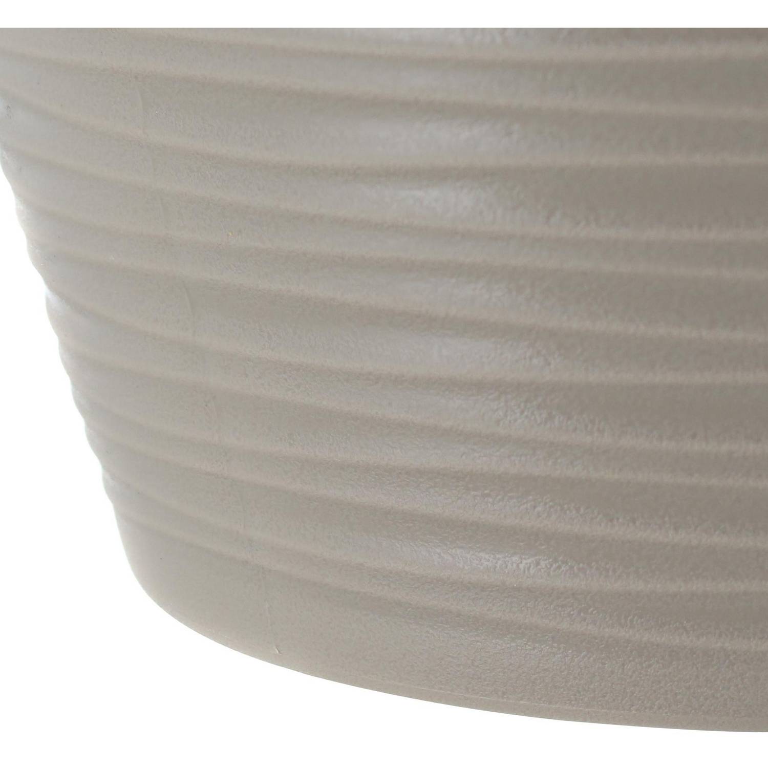 MOLDE MACETA MACETERO PLASTICO REDONDO ESTILO PIEDRA 33 CM - 3