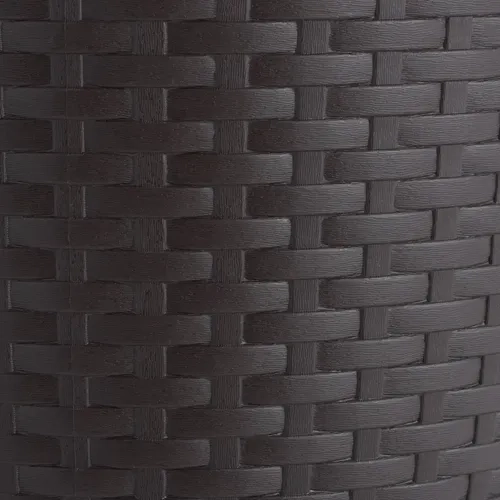 MOLDE MACETA MACETERO PLASTICO REDONDO ESTILO RATAN 33 CM MARCA REYPLAST - 10
