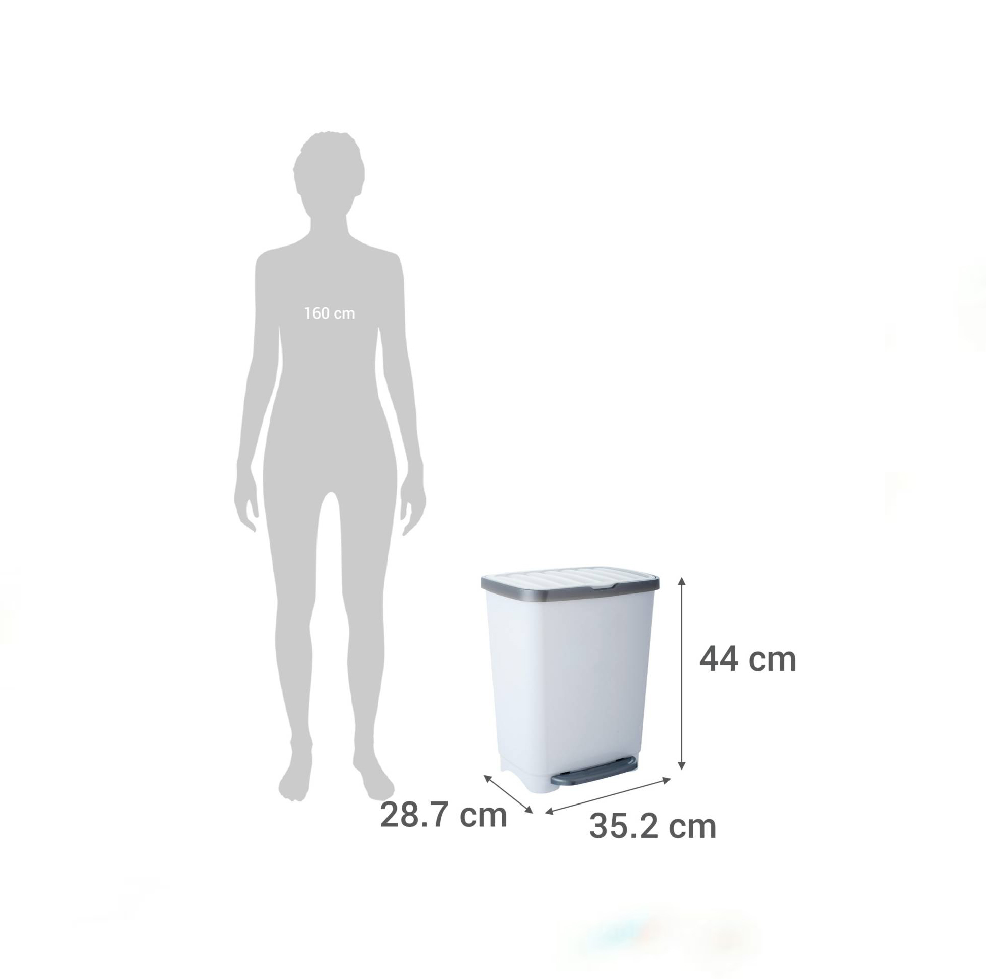 BASURERO REYPLAST KLEINE PEDAL MODELO 25L - 6