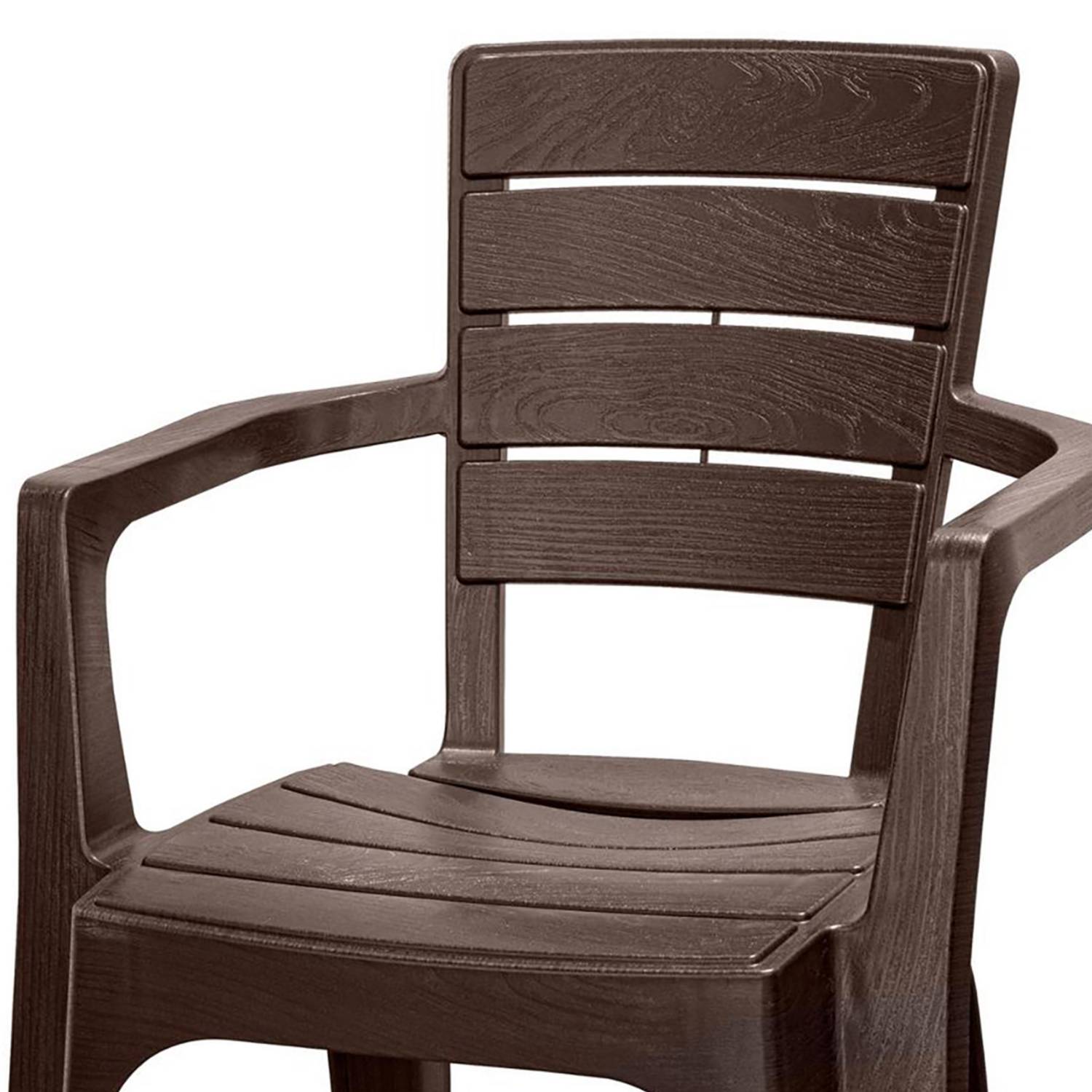 SILLA COMEDOR REYPLAST ROBLE CAFE TERRAZA CAMPING CON APOYABRAZOS - 2