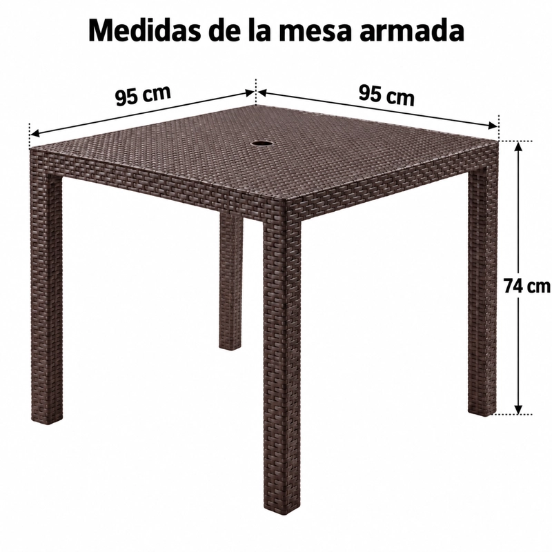 MESA TAVARUA RATAN 95X95 - 6