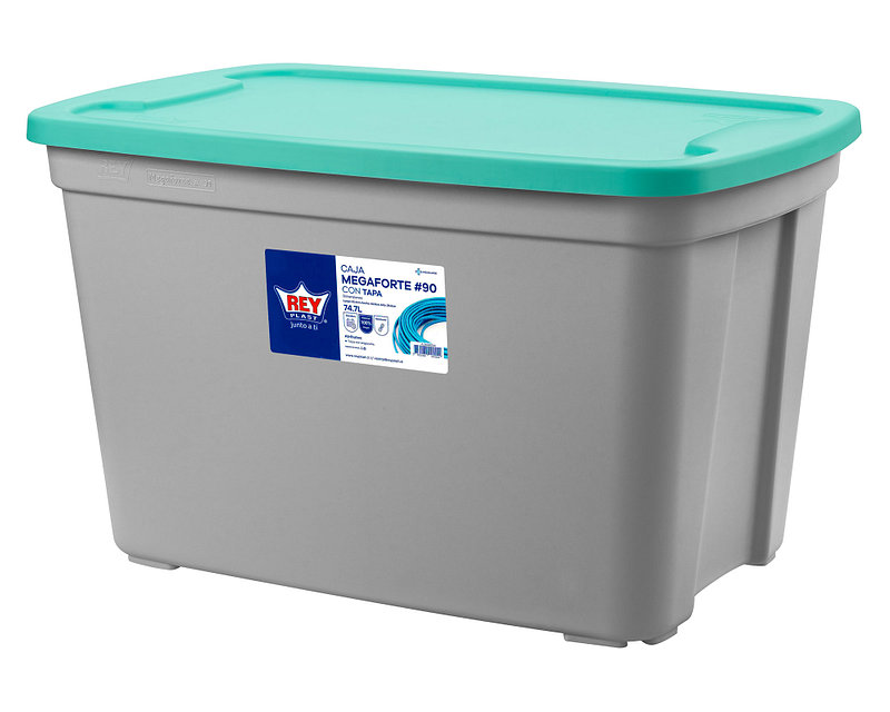 CAJA ORGANIZADORA ALMACENAMIENTO MEGAFORTE 75 LITROS - 2