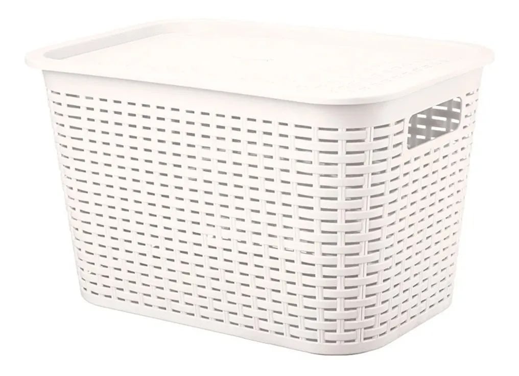 CANASTILLA CANASTA ORGANIZADORA MULTIUSOS RATTAN 22 LITROS - 1