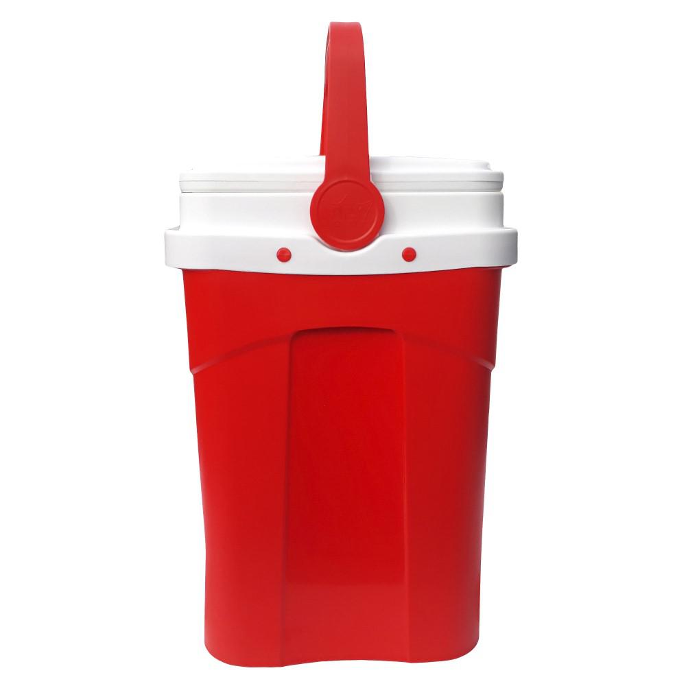 COOLER NEVERA PORTATIL 35L REYPLAST RATAN TAPA CAFE - 3