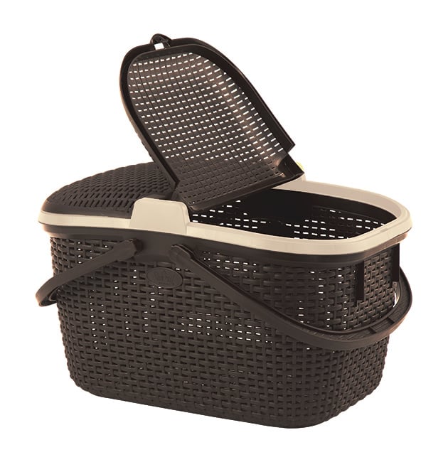 CANASTA CESTO RATTAN PARA ALIMENTOS PICNIC CAMPING - 2