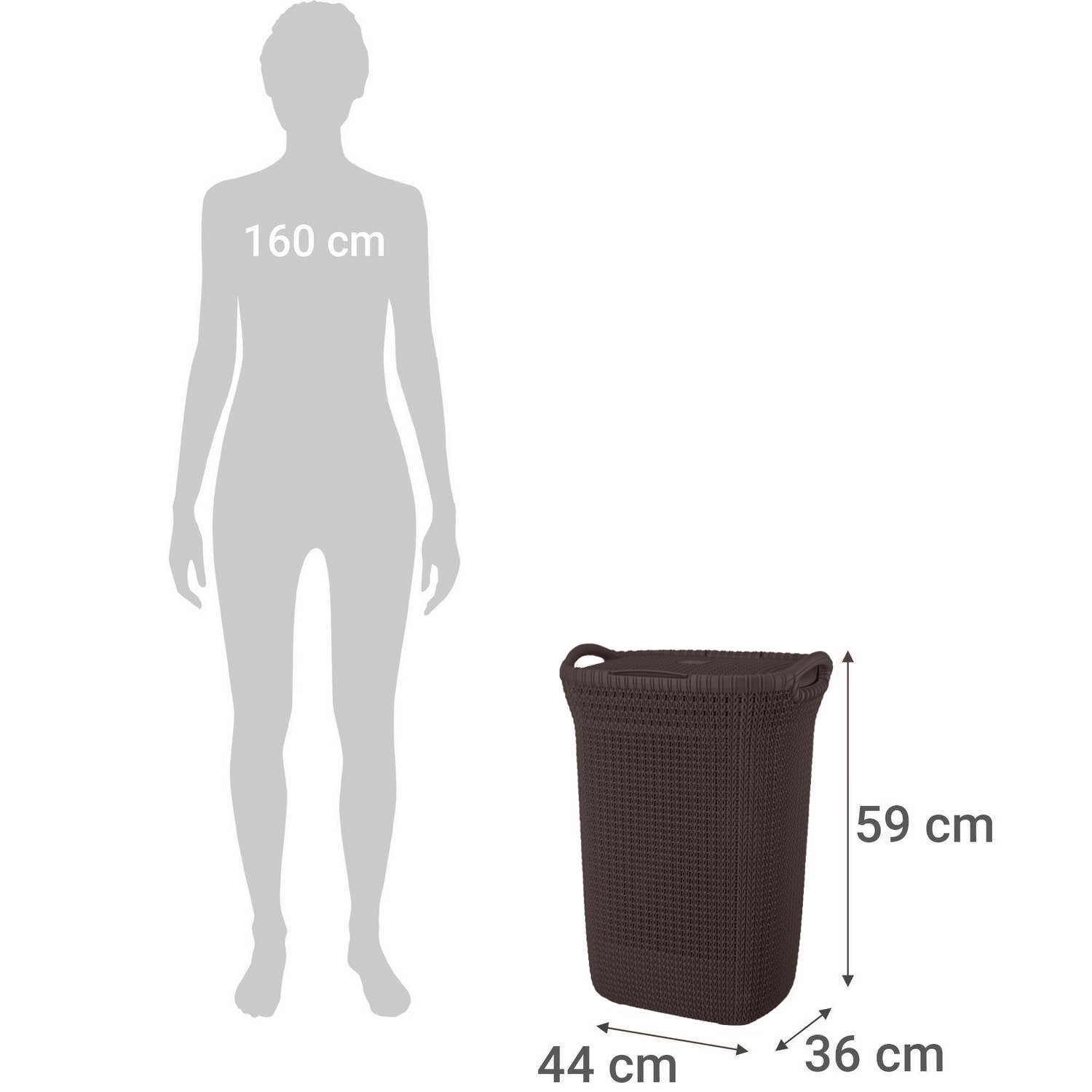 CESTO CANASTO PARA ROPA KHIPU 60 LTS CON TAPA - 3