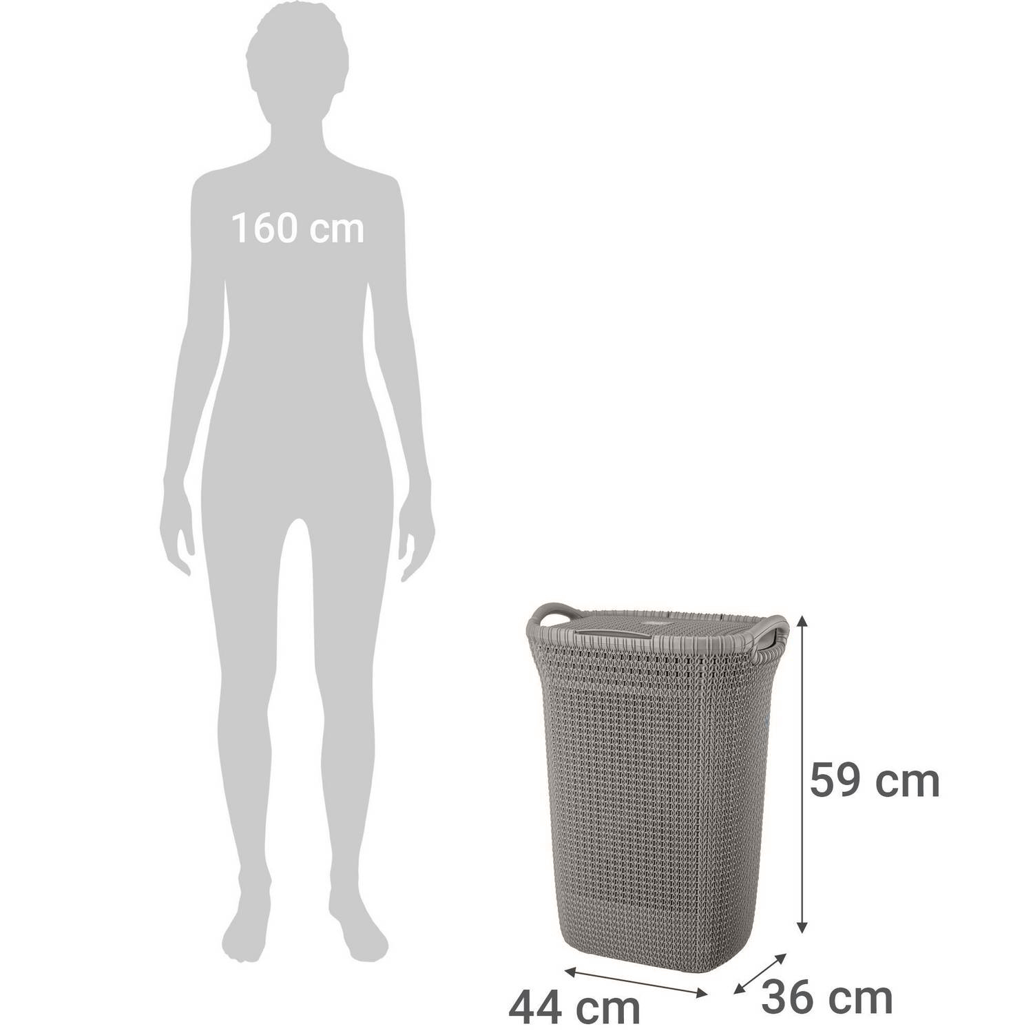 CESTO CANASTO PARA ROPA KHIPU 60 LTS CON TAPA - 4