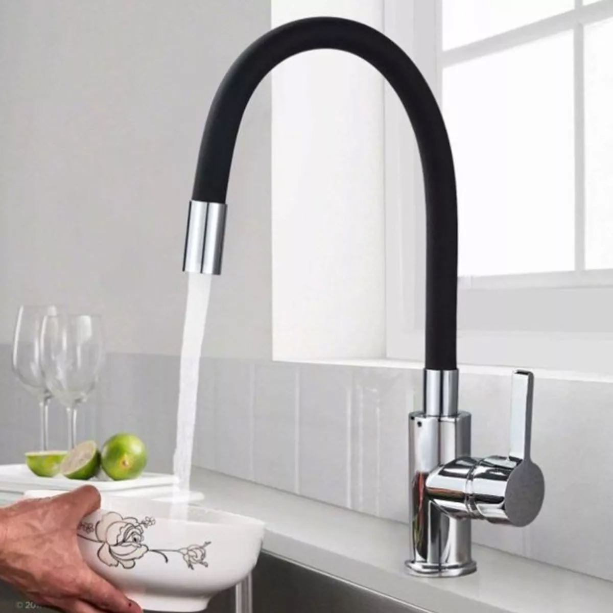 MONOMANDO PMB LLAVE GRIFO LAVAPLATOS FREGADERO OREGON FLEX - 3