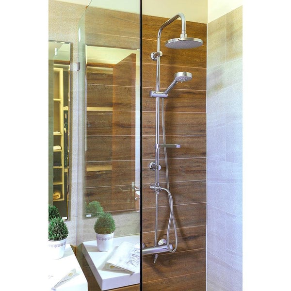 COLUMNA DUCHA STRETTO GRIFO PLATO LLAVE MODELO VENTI CROMO - 2