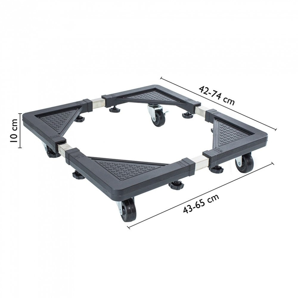BASE AJUSTABLE MULTIUSOS RUEDAS COCINA LAVADORA REFRIGERADOR - 3