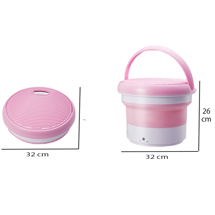 LAVADORA PLEGABLE PORTÁTIL ULTRASÓNICA MINI - 2
