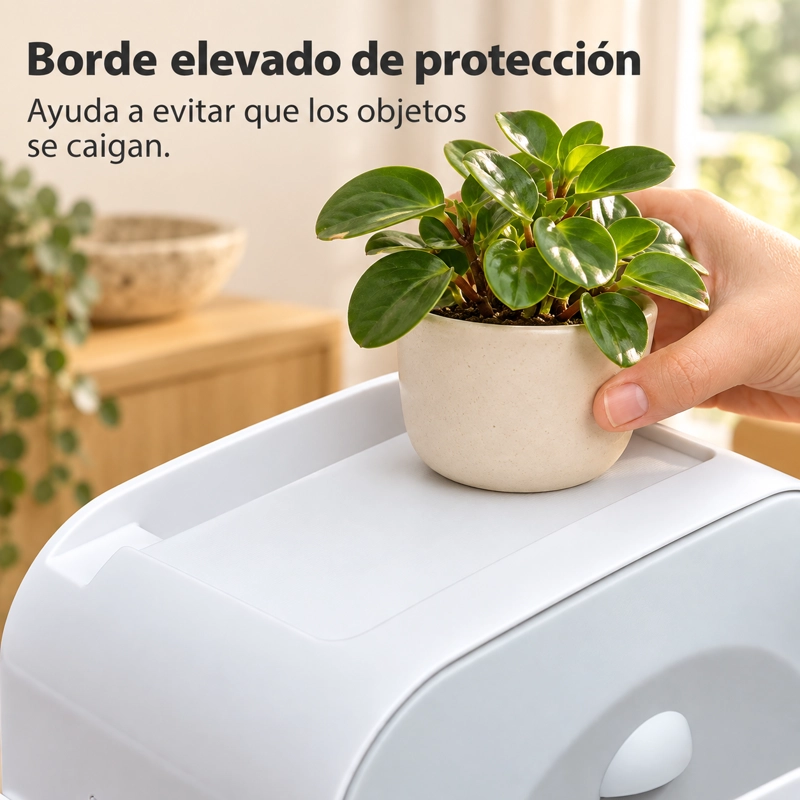 DISPENSADOR PORTA CONFORT PAPEL HIGIENICO DE PARED CON CAJON Y SOPORTE CELULAR GRIS - 7