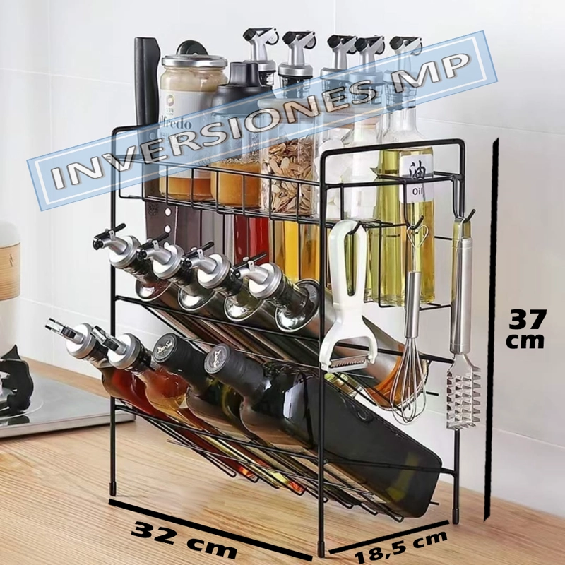ORGANIZADOR RACK ESPECIERO MULTIFUNCIONAL 3 NIVELES - 2