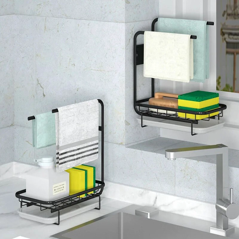 ORGANIZADOR MULTIUSOS PARA COCINA Y BAÑO PORTA ESPONJAS - 2
