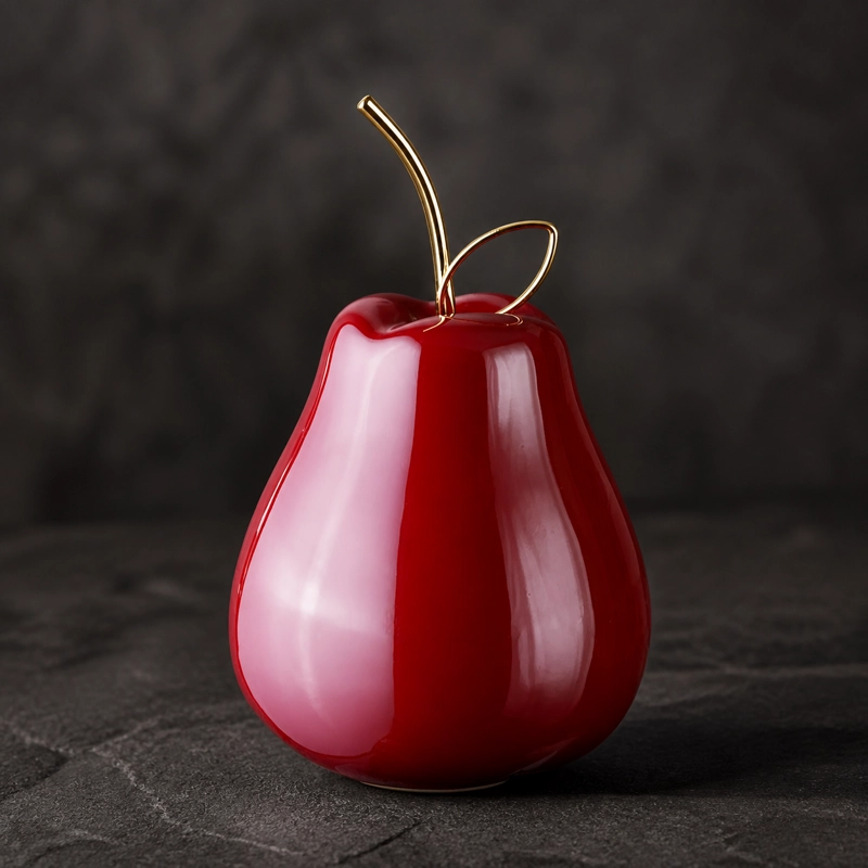 ESCULTURA FRUTAL FIGURA DECORATIVA PERA - 4