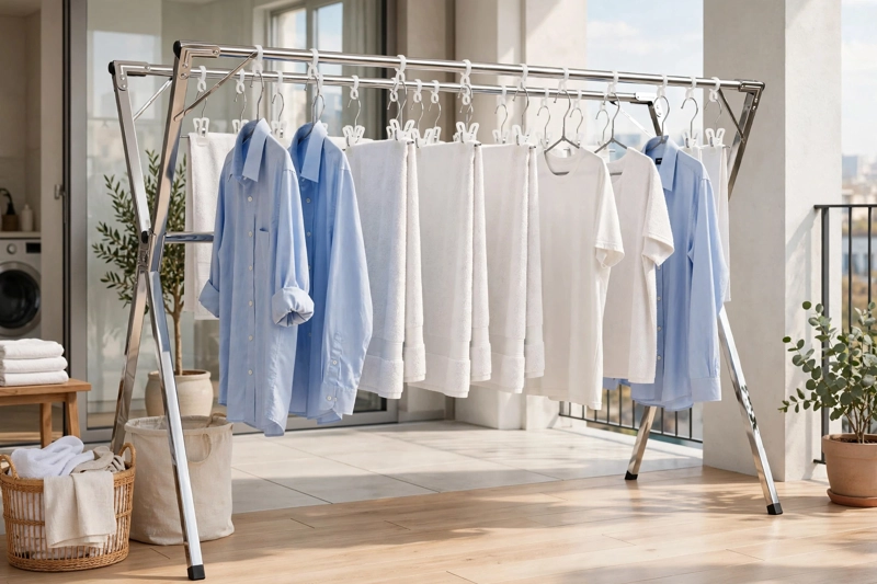 TENDEDERO DE ROPA EXTENSIBLE PLEGABLE MODELO X - 1