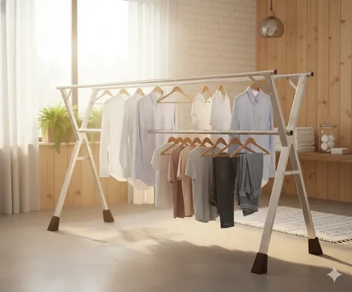 TENDEDERO DE ROPA EXTENSIBLE PLEGABLE MODELO X - 10