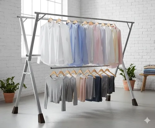 TENDEDERO DE ROPA EXTENSIBLE PLEGABLE MODELO X - 11
