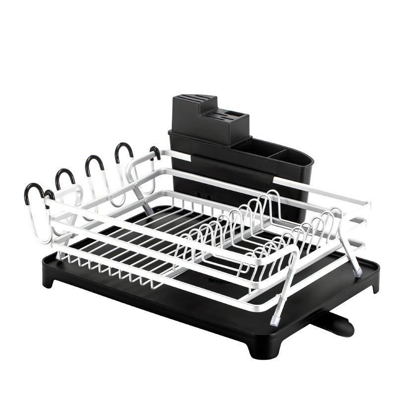 SECADOR DE PLATOS PLATERA MODERNA DE ALUMINIO INOXIDABLE - 2