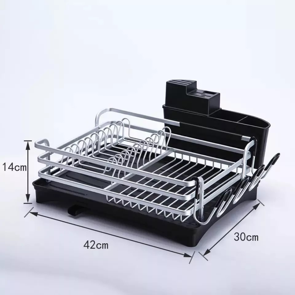 SECADOR DE PLATOS PLATERA MODERNA DE ALUMINIO INOXIDABLE - 3