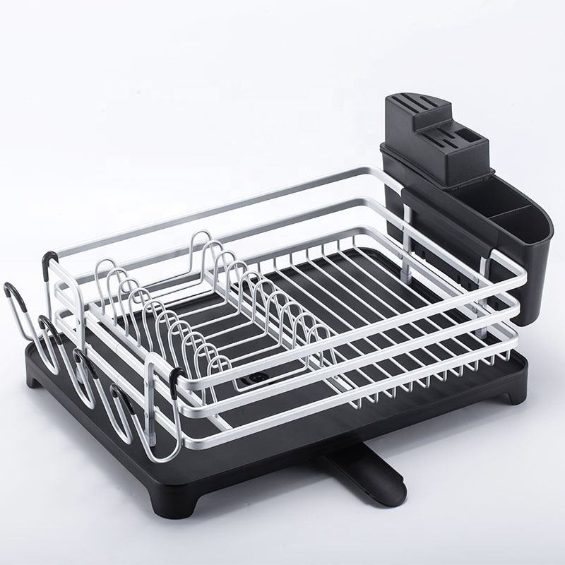 SECADOR DE PLATOS PLATERA MODERNA DE ALUMINIO INOXIDABLE - 4