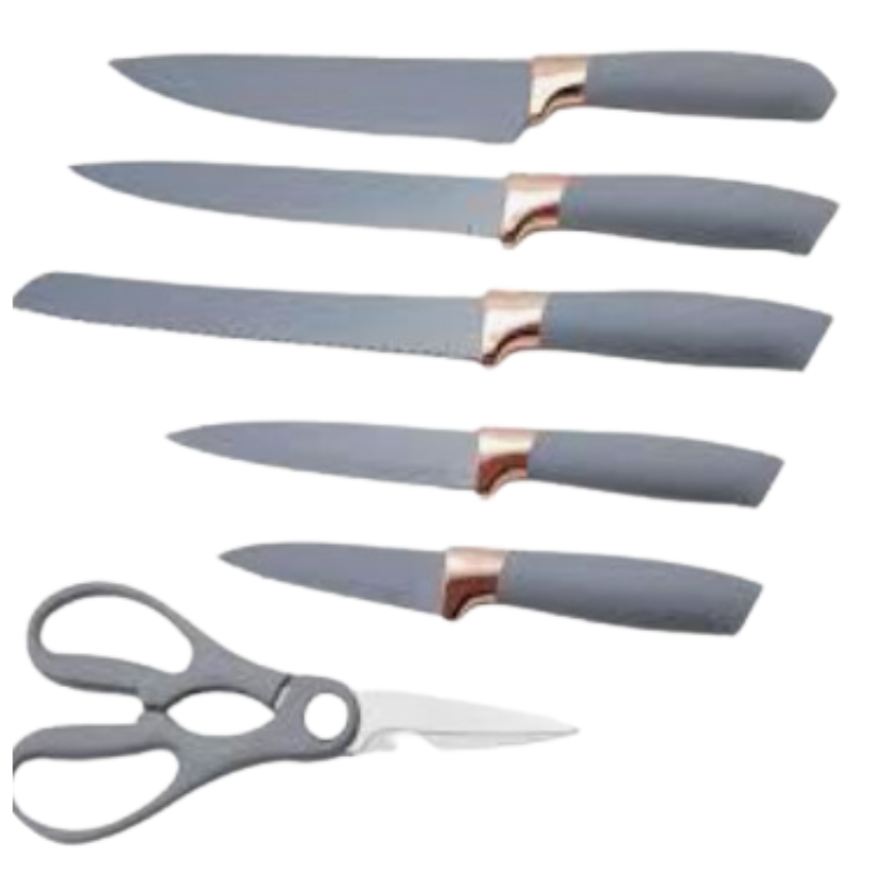 SET CUCHILLOS DE COCINA 9 PIEZAS CON BASE GIRATORIA - 3
