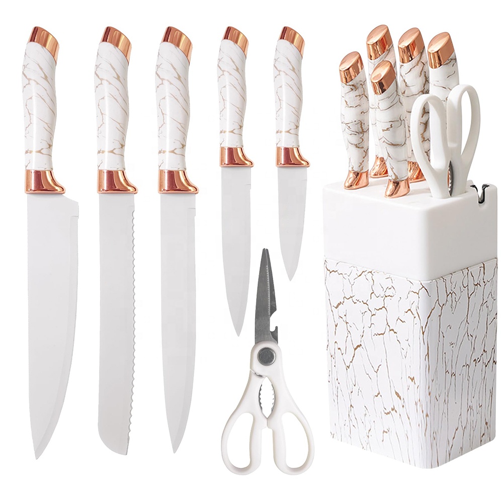 SET CUCHILLOS DE COCINA 7 PIEZAS CON BASE - 2