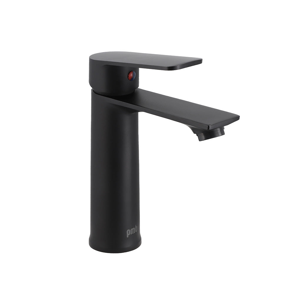 MONOMANDO PMB LAVATORIO LLAVE GRIFO MODELO QUEENS NEGRO - 1