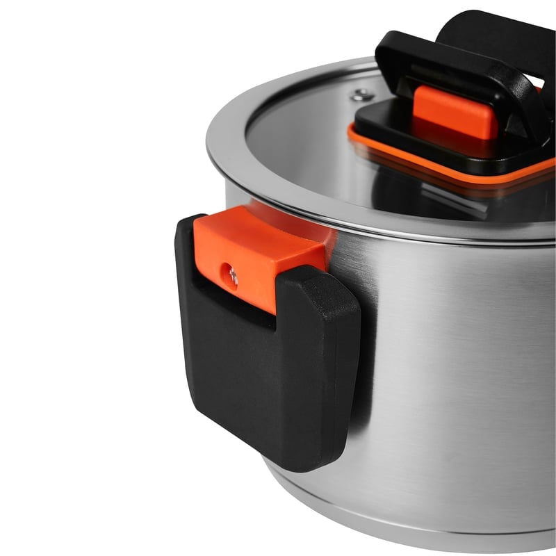 BATERÍA DE COCINA VITTA SPAZIO 6 PIEZAS CON ASAS PLEGABLES - 5
