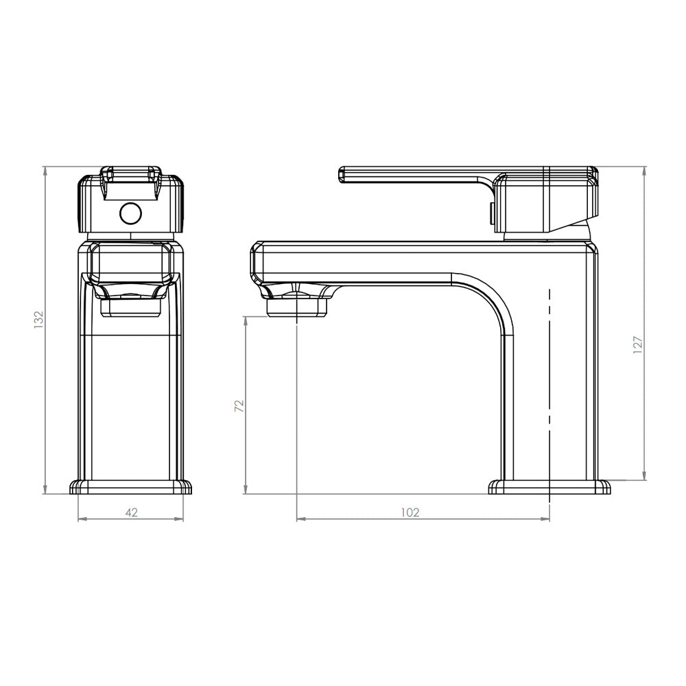 LLAVE MONOMANDO STRETTO IMPERIA LAVAMANOS LAVATORIO GRIFO - 4