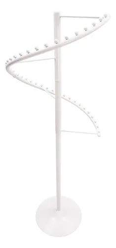 PERCHERO EXHIBIDOR COLGADOR PREMIUM METALICO ESPIRAL GIRATORIO - 3