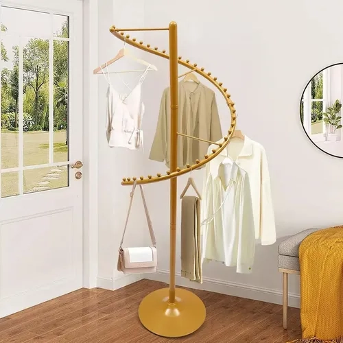 PERCHERO EXHIBIDOR COLGADOR PREMIUM METALICO ESPIRAL GIRATORIO - 6