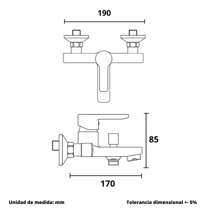 MONOMANDO TINADUCHA MODERN INOX - 4