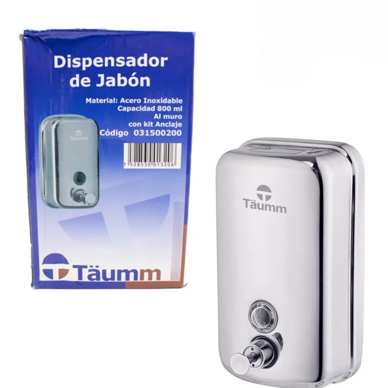 DISPENSA JABON AL MURO 800 ML TAUMM - 7