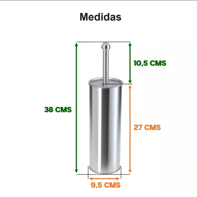 ESOBILLA LIMPIA WC ACERO INOX TAUMM - 5