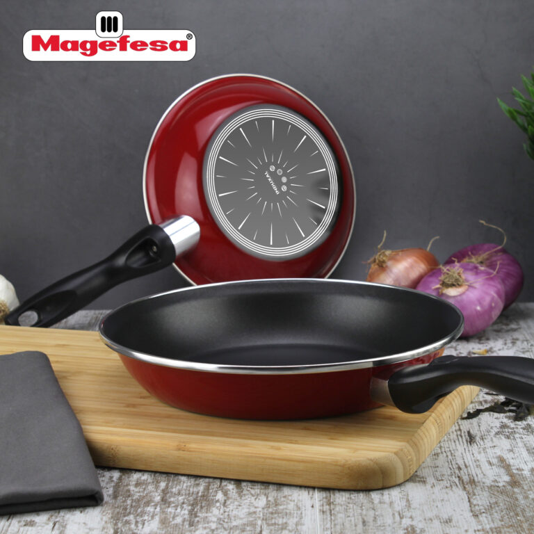 SET 3 SARTENES DE ACERO VITRIFICADO 18 20 24 CM MAGEFESA - 6