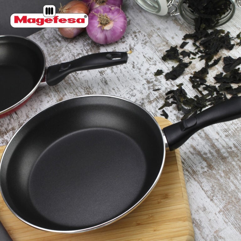 SET 3 SARTENES DE ACERO VITRIFICADO 18 20 24 CM MAGEFESA - 8