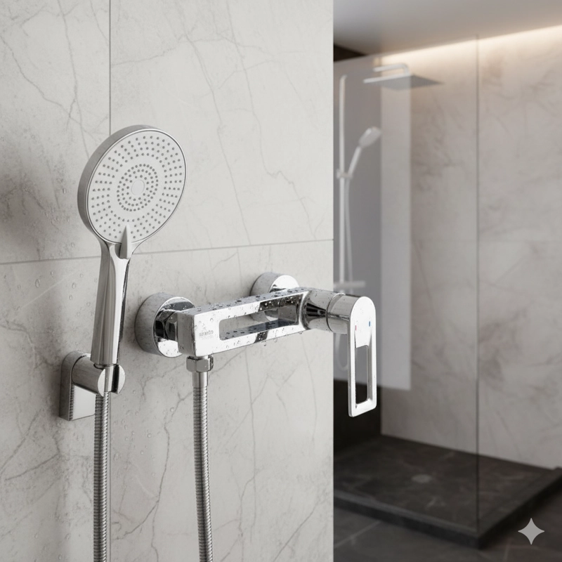 LLAVE GRIFO MONOMANDO DUCHA TARENTO - 1