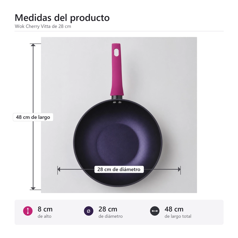 WOK ANTIADHERENTE VITTA 28CM - 9