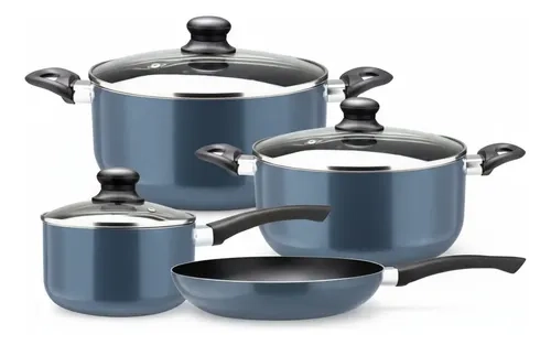 BATERIA DE COCINA MARMICOC AZUL 7 PIEZAS - 1