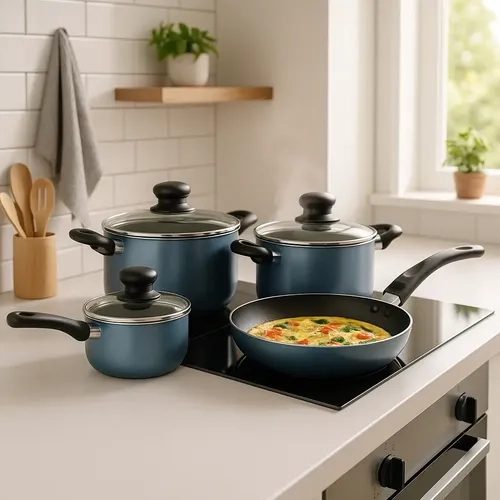 BATERIA DE COCINA MARMICOC AZUL 7 PIEZAS - 7